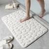 3D нескользящий коврик для ванной комнаты, тисненый булыжник, впитывающий коврик для двери, коврик для двери, машинная стирка, быстросохнущий