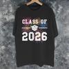 New Arrival Class Of 2026 Senior Graduation T Shirt For Unisex Unisex Cotton Tee Shirt Short Sleeve Clothes