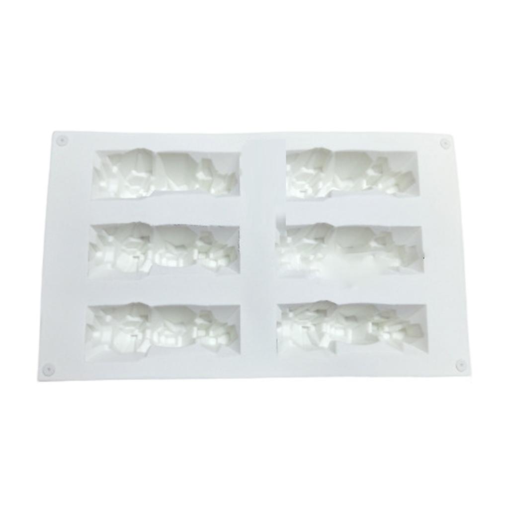 Силиконовая форма для муссового торта на 6 ячеек, форма горы, гибкие формы для выпечки и десерта, антипригарные формы для выпечки хлеба