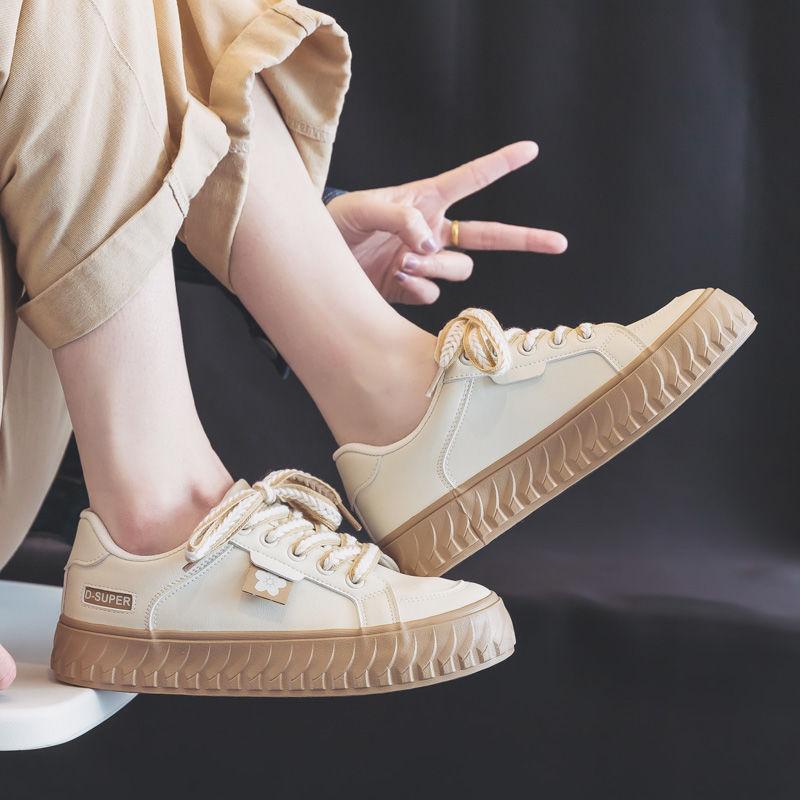 Модная женская обувь на шнуровке Kawaii Leather Flat Cute Женская обувь Дизайнерская по акции 39 Стильная акция Оригинальная новая распродажа