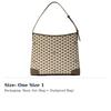 BALLY Magnetic Closure Artificial Leather With Textile Tote Bag, Shoulder Bag Women's Dark Umber 6315103