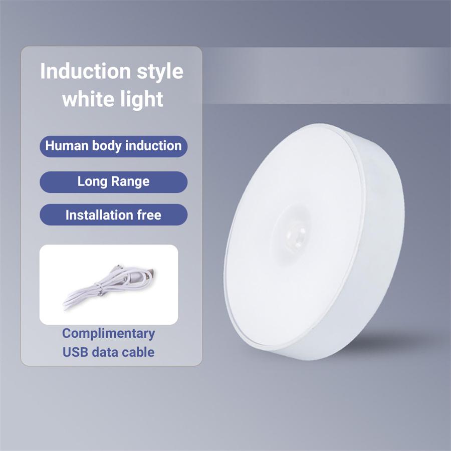 USB Rechargeable Motion Sensor Night Light LED Lamp for Kitchen Bedroom Stairs Hallway Cabinet Closet Wardrobe -Energy Efficient
