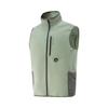 Li Ning Удобный воротник-стойка на молнии Простой Универсальный Свободный Дышащий Жилет Мужской жилет Бобово-зеленый AMDV083-2