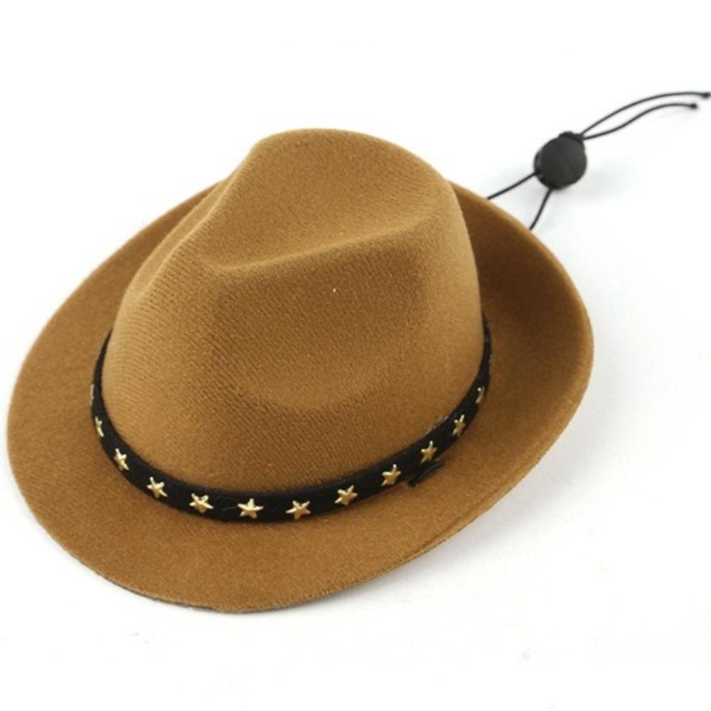 Милая ковбойская шляпа со звездами, регулируемые шапки для собак, модная британская шляпа для домашних животных, товары для животных