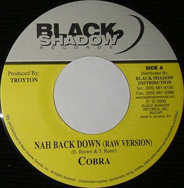 7-дюймовая пластинка MAD COBRA Nah Back Down NONE Black Shadow Re 2000 Ямайка Регги Ска Даб Б/у
