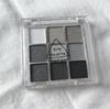 9 Colors Cool Toned Eyeshadow Palette Black Smokey Palette Matte Glitter Eyeshadow Palette Smoky Eye Shadow Eye Pigments Palette