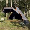VidaXL Tipi Camping Tent 5 Person Grey Waterproof, Tent, Camping Shelter, Garden Shed, Garden Tent, Shelter 4009409