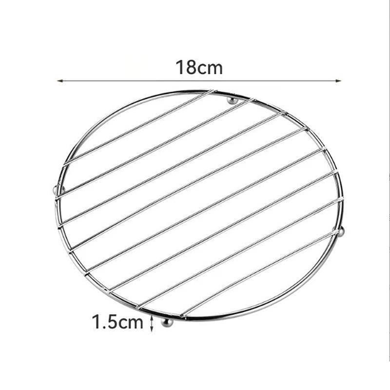 Круглая квадратная подставка из нержавеющей стали для кастрюль и сковородок, держатель, коврики для столовых приборов, коврики для посуды, подставки для напитков, кухонные инструменты, подставка