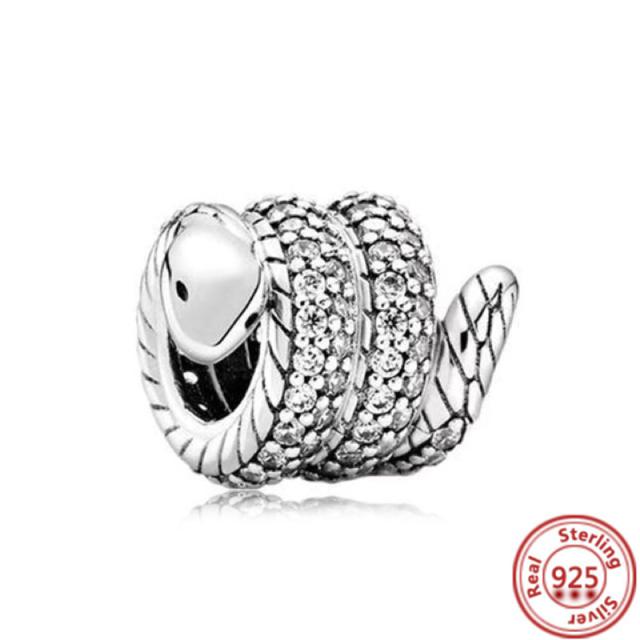 925 Silver Animal Character Love Series Clip Beads Pendant Fit Original  Charm Accessories Bracelet for Women DIY Jewelry