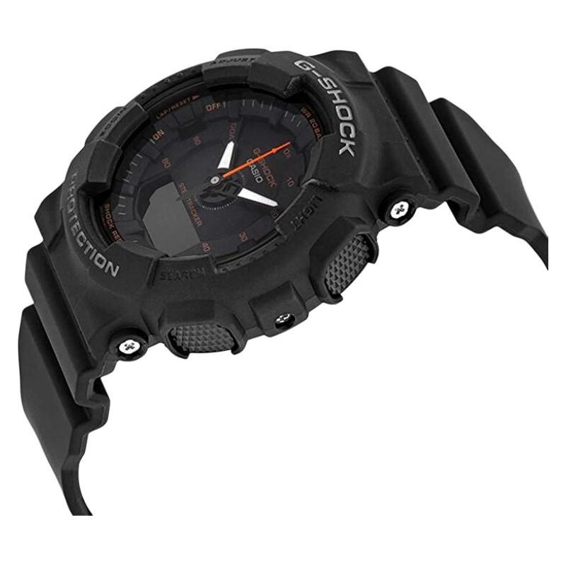 Casio CASIO G-SHOCK СЕРИЯ Часы с функцией шагомера Кварцевый механизм Ремешок из смолы Японские и корейские часы Женские часы Черный циферблат GMA-S130VC-1A