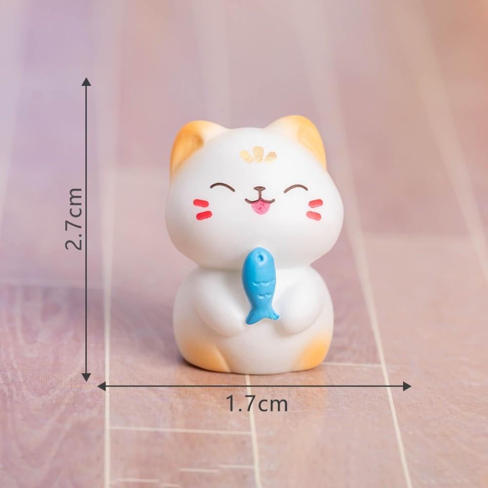 Mini Cat Desktop Decoration DIY Accessories Animal Figurine Cute Cat Ornaments  Home Decor