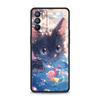 Case For Oppo Find X6 Pro X5 A54 A53 A52 A9 A15 A95 A17 A76 A74 A57 A31 Reno8 Reno7 Reno6 Pro 5G Cover Cartoon Cat Art Fashion