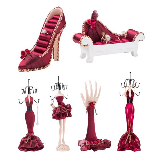 Элегантная подставка для ювелирных изделий, широкое применение, съемный популярный популярный держатель для ювелирных изделий уникальной формы для настольного компьютера