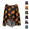 Women's Halloween Sweater, Bohemian Vintage Pattern Print Long Sleeve Knit Pullover