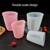 250/500ML Measuring Cup Heat Resistant Clear Double Scales Round Mouth Beveled Edge Baking Measuring Cup Kitchen Gadget