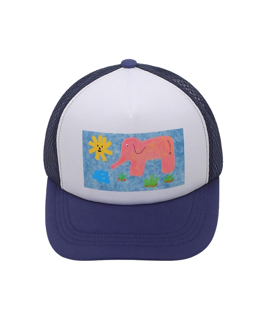 Eolaiteuaenggeul Elephant Trucker Cap (2 Colors)