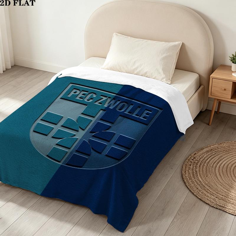 Pec Zwolle Print Flannel Blanket, High quality Comfortable for All Seasons, Home Decor, Warmth and Comfort, Perfect for Christmas Gifts