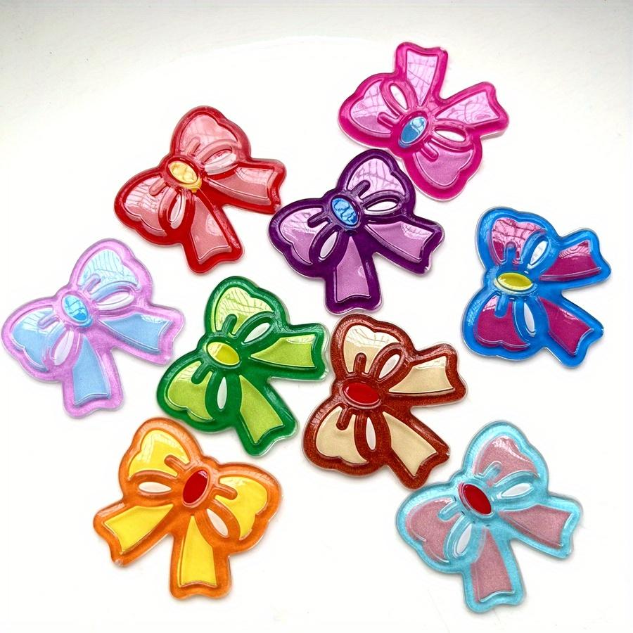 10pcs mixed colors Butterfly Festival acrylic flat back decoration scrapbook suitable for jewelry making gift decoration DIY decoration