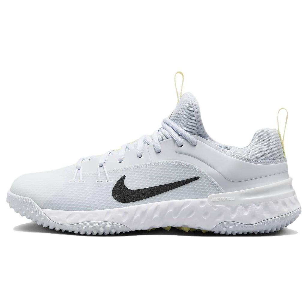 Nike Huarache 9 Elite TF LAX SE Football Grey Black Unisex Sneakers White Luminous-Green FV6148-001