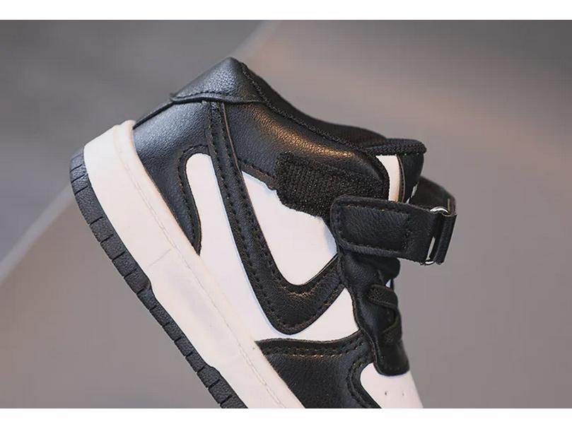 Новая детская спортивная обувь на весну и осень: Высокие кеды для мальчиков, белые туфли для девочек, баскетбольные кроссовки в корейском стиле