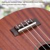 Rosewood Bridge Plastic Nut and Saddle for Ukulele Parts Replaceable Musical Instrument Repair Tool