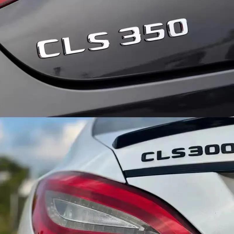 AASV1 3D gloss black silver ABS Fit for Mercedes-Benz new letter CLS260 CLS300 CLS320 CLS350 CLS400 digital sticker rear badge