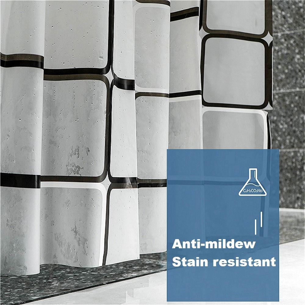 Durable Bathtub Curtains Mildewproof Bath Curtains Shower Curtain Bathroom Screens PEVA