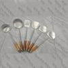 Stainless Steel Spatula & Slotted Spoon Set with Polished Finish and Rosewood Handle