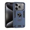 KEYSION Shockproof Armor Case for TECNO Pova 6 Pro 5G Soft Silicone+PC Ring Stand Phone Back Cover for Tecno Pova 6 6 Pro 5G