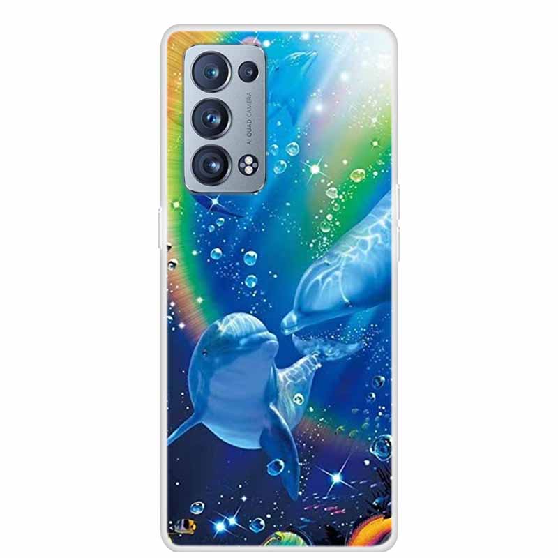 For OPPO Reno 6 Pro Plus 5G Case Reno6 Clear Marble Soft TPU Silicone Back Cover For OPPO Reno6 5G Phone Case Funda Bumper 6pro+