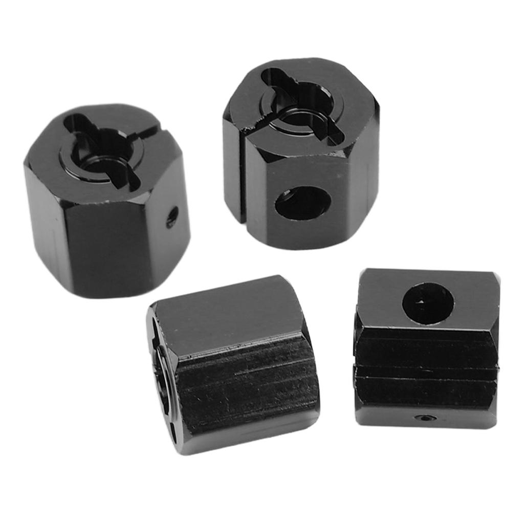 4 шт. 12 мм шестигранный адаптер из алюминиевого сплава 12 мм шестигранные ступицы колес приводные адаптеры для Axial SCX10 90046 для