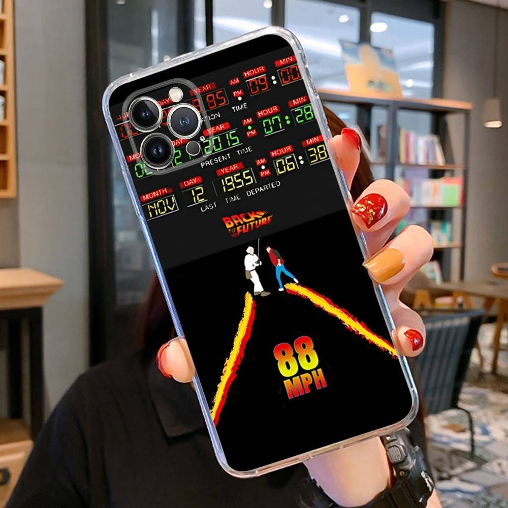 Movie Back To The Future For IPhone 17 16 16e 15 14 13 12 11 Pro Max Mini Plus Phone Case