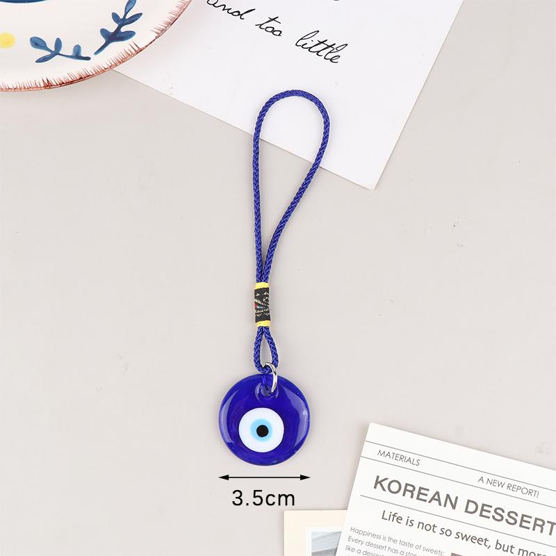 Турецкий счастливый синий дурной глаз стеклянный брелок подвеска амулеты сумка автомобильный брелок кольцо для женщин мужчин подарок телефон висит