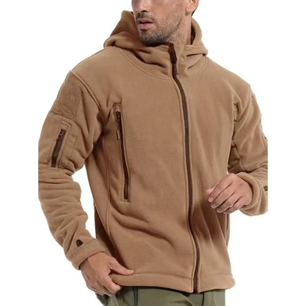 Мужская тактическая куртка Polar Fleece Осень-Зима 7 Многоцелевые Большие Карманы Куртки-бомберы Пальто для активного отдыха для мужчин