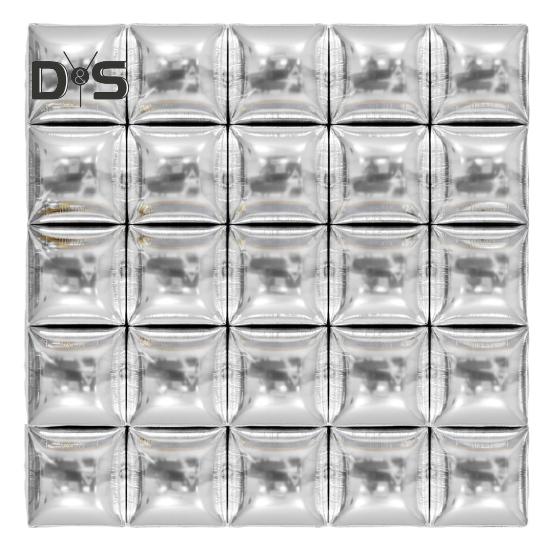 25 шт. квадратных фольгированных металлических шаров, двухсторонние воздушные шары, настенный туннель, свадебный выпускной фон, арка, гирлянда, комплект для вечеринки по случаю дня рождения