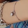 VINTAGEPINK TIny Lock Mini Padlock Chain Bracelet