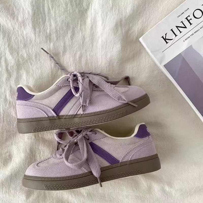 Platform-soled German Training Shoes Women's Spring 2025 New Big-headed Board Shoes Versatile, Lightweight Soft-soled Sports and Leisure Shoes