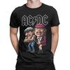 Men  ACDC T Shirts   Tops Vintage Short Sleeve Round Neck Tees Plus Size T-Shirt