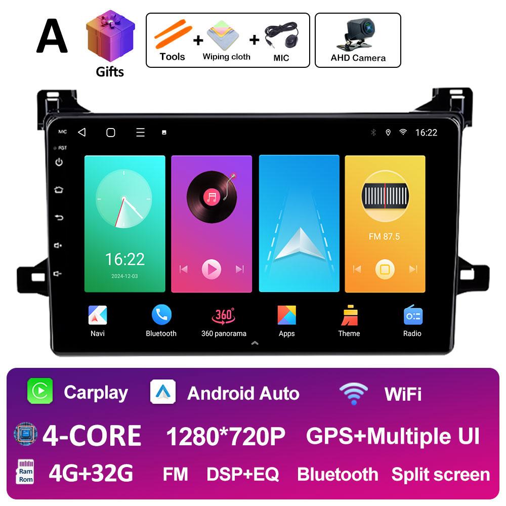 Bluetooth автомобильный видео радиоплеер для Toyota Prius XW50 2015 2016 2017 2018 2019 2020 вентилятор охлаждения DSP стерео автомагнитола головное устройство