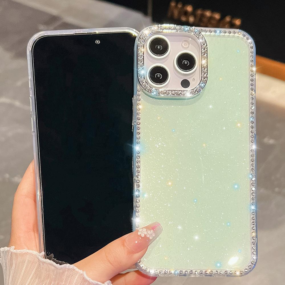 Блестящий прозрачный чехол для телефона с блестками для Samsung S25 Ultra S24 FE Чехол A56 5g A16 A55 A17 A26 A07 A36 S23 Ultra Ударопрочный мягкий чехол