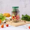 Plastic Salad Container Transparent Mason Jar Salad Box Fruit Storage Box  Breakfast Lunch