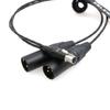 ZBLZGP Ambient Recording TA5F Double XLR Male Adapter Cable - 3-Pin