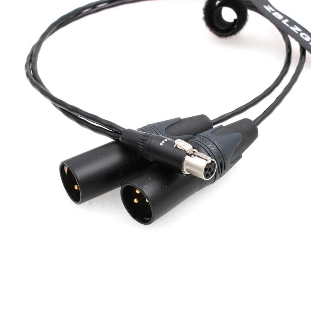 ZBLZGP Ambient Recording TA5F Double XLR Male Adapter Cable - 3-Pin