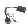 Преобразователь интерфейса мультимедиа VGA в HD 1080p USB-блок питания VGA-адаптер с 3,5-мм звуковым кабелем