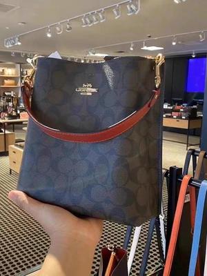 Сумка-ведро Coach C Mollie: Высококачественная, Классическая Мода, Большая Вместимость, Сумка на Плечо/Кроссбоди.