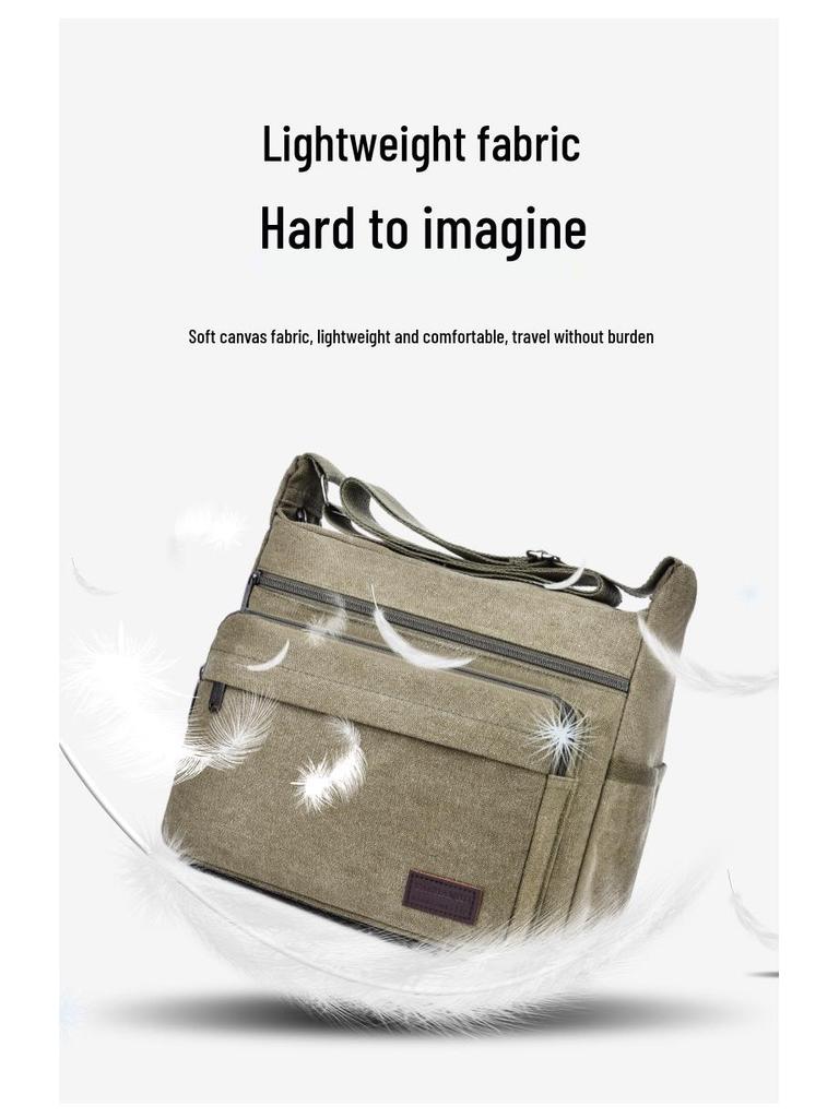 Мужская многофункциональная холщовая сумка кроссбоди: Универсальная сумка для путешествий и инструментов