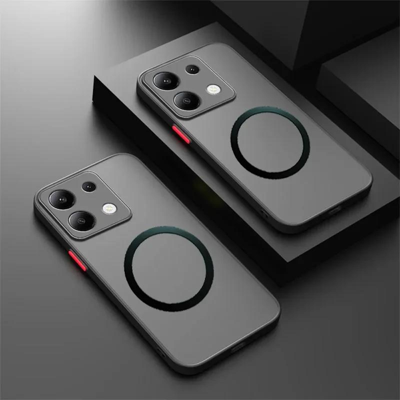 Беспроводная магнитная крышка для чехла Magsafe для Xiaomi 14T 15 Poco M6 Pro 4G матовая Защитная крышка для камеры для poco F6 F5 x6 pro