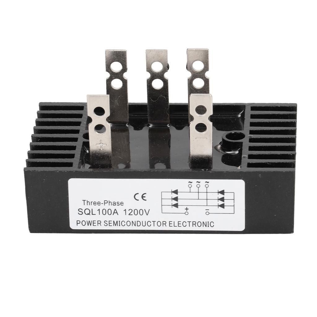 Высокомощный выпрямительный диодный мостовой регулятор напряжения 3 фазы 100A 1200V модуль с радиатором
