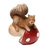 Country Living Squirrel Tipping Mushroom Ornament