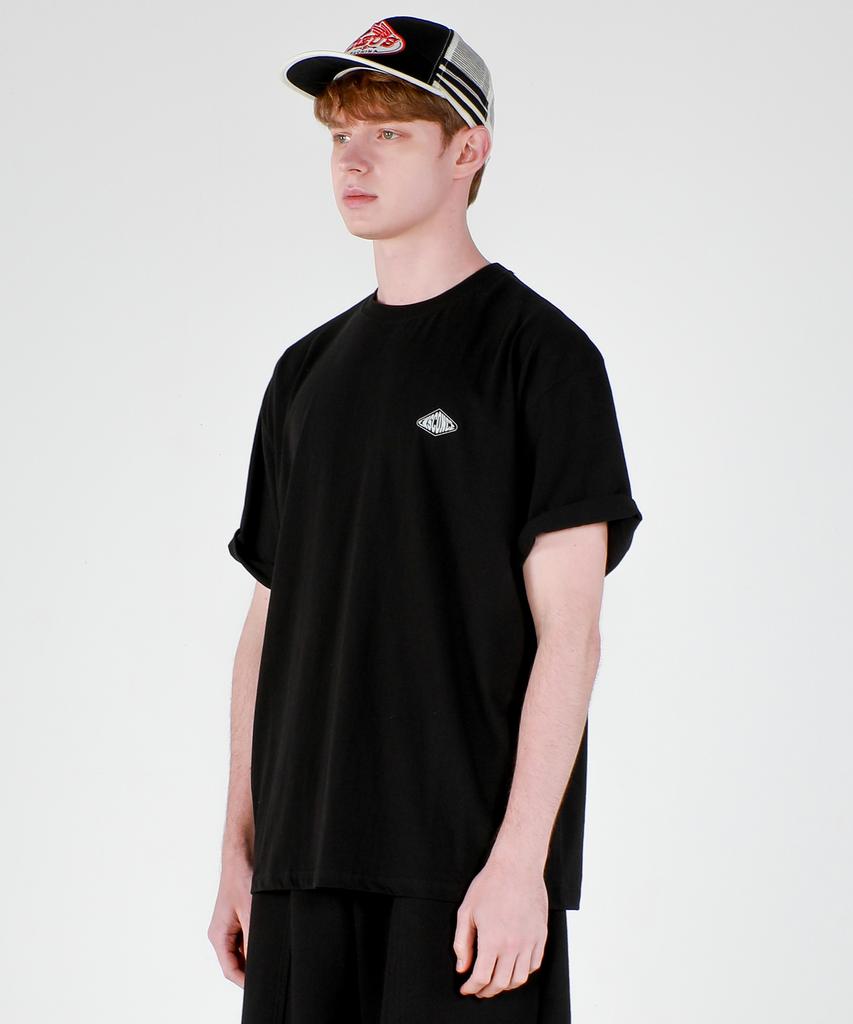 ESN Big Grid Artwork Oversized T-Shirt Black